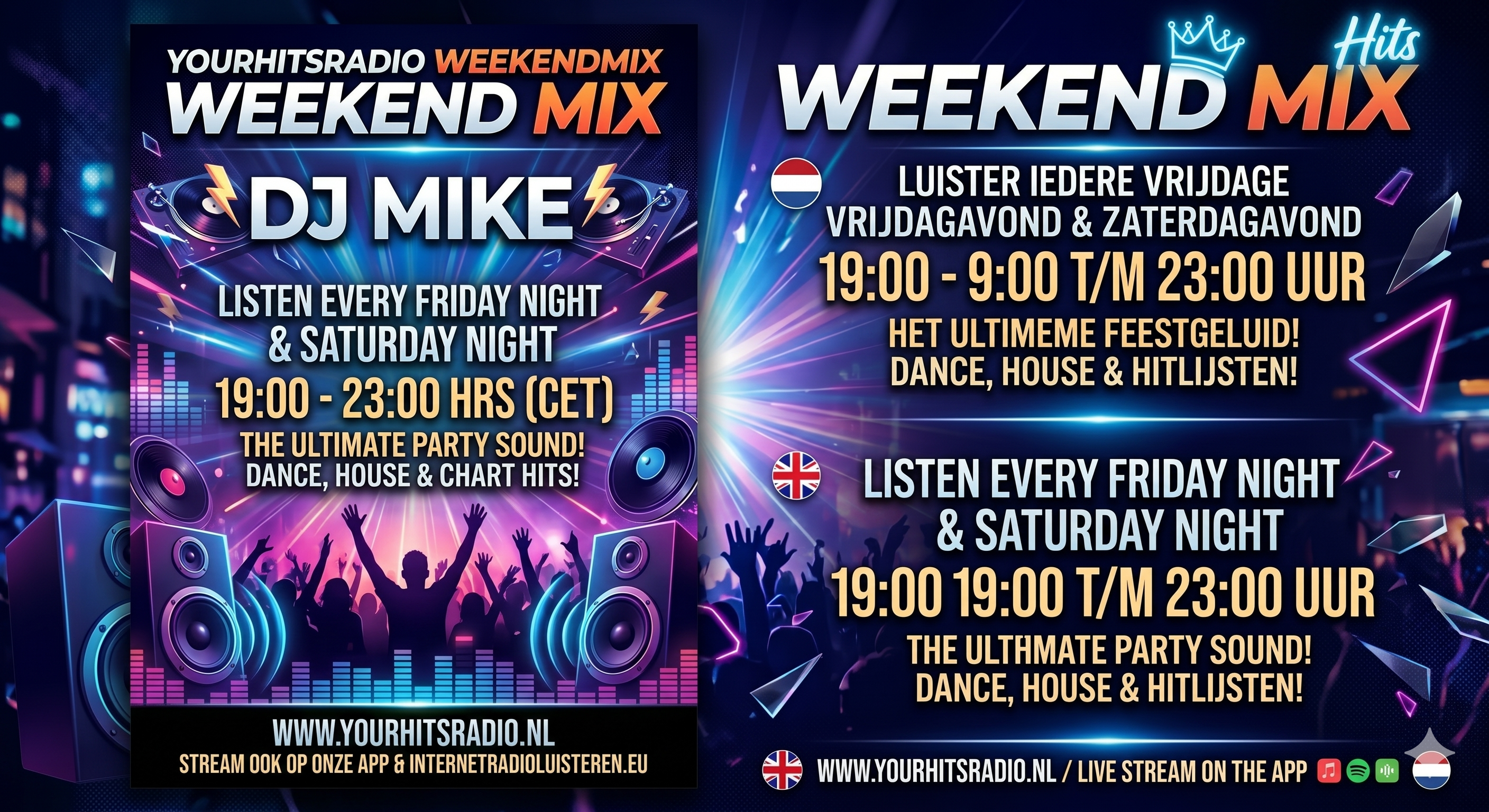 Yourhitsradio Weekendmix Flyer